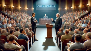 Does God Exist (Michael Shermer vs John Lennox)