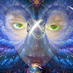 Artist abstract rendition of someone practicing mind over matter