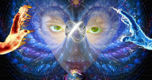 Artist abstract rendition of someone practicing mind over matter