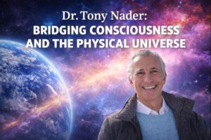 Dr. Tony Nader bridging consciousness and the physical universe with Earth and cosmic background