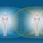 Electromagnetic lines traveling through two men’s hearts