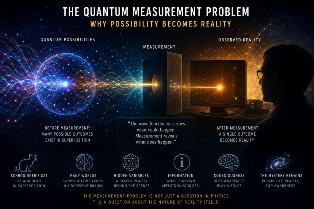 The Quantum Measurement Problem: Why Possibility Becomes Reality